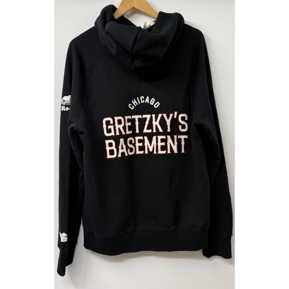 ROOTS Gretzky's Basement 99 Black Hoodie Sweatshirt Men SZ Limited Edition NWT